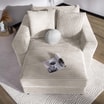 Fotel loveseat kremowy NOEMI - 3