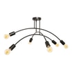Lampa sufitowa loftowa czarna KORTE 6 - 1