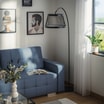 Lampa podłogowa LED czarna BALU z pilotem - 2