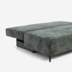 Sofa 3-osobowa rozkładana szaro-zielona NILA - 3