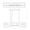 Lampa wisząca loftowa czarno-złota GOTE IV - 6
