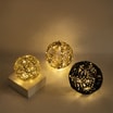 Dekoracja LED złota kula, 25 cm - 4