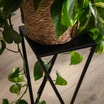 Kwietnik stalowy loftowy czarny ERNEE M 62 cm - 2