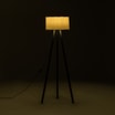 Lampa podłogowa trójnóg czarno-biała PIKO - 4