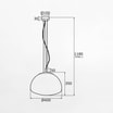 Lampa wisząca mosiądz TRINI fi 40 cm - 3