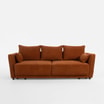 Sofa 3-osobowa pomarańczowa ANDORA - 1