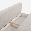 Sofa 3-osobowa rozkładana beżowa NOLA - 3