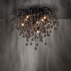 Lampa sufitowa czarna ICICLE fi 50 cm - 3