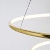 Lampa wisząca LED 2 pierścienie złota MARSEILLE - 6
