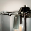 Lampa podłogowa dymione szkło czarna NIRA - 4