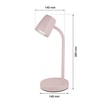 Lampa biurkowa LED różowa ORO VERO - 2