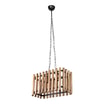 Lampa drewniana wisząca brązowa AHLAT - 3