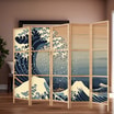 Parawan drewniany wzór fale JAPAN - 2