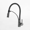 Bateria elastyczna 2 strumienie wody czarny chrom LAVEO RATIO - 1