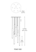 Lampa wisząca LOYA LED P0461-09C-B5SC - 5