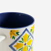 Kubek w ornamenty, biało-granatowy, 390 ml - 3
