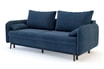Sofa granatowa VAMOS nóżki orzech - 2
