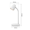 Lampa biurkowa LED biała ORO VERO - 2