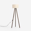 Lampa podłogowa trójnóg orzech kremowa PIKO - 1