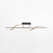 Lampa sufitowa LED Wi-Fi czarno-złota Q-SWING z pilotem - 2
