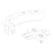 2 zawiasy INNER 95° do ramki aluminiowej czarne - 1