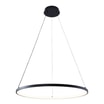 Lampa wisząca LED pierścieniowa czarna BRENO 60 cm - 1