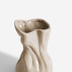 Wazon  WOREK, beż, 17,2 cm - 2