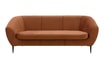 Sofa na wysokich nóżkach ruda OLIVIO - 1