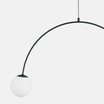 Lampa wisząca 2 kule czarna NOVA - 2
