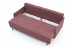 Sofa rozkładana różowa NELLY - 4