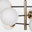 Lampa wisząca kule czarno-złota AURORA - 3