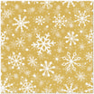Serwetki świąteczne płatki śniegu CHRISTMAS SNOWFLAKES 33x33 cm złote 20 szt. - 1