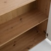 Komoda 3-drzwiowa z 4 szufladami IKOLI biała dąb artisan - 6