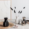 Wazon ceramiczny czarny 12 cm - 2