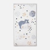 Dywan drukowany biały BEAR PETRA 80x140 cm - 1