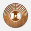 Kinkiet ciemne drewno brązowy LUNAR WOOD 25 cm - 4