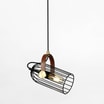 Lampa wisząca loftowa czarna ANTOIN - 2