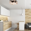 Lampa sufitowa drewno czarna VILLY 4 - 4