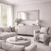 MOON lustro 50x150 cm w szarej ramie - 2
