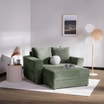 Fotel loveseat zielony NOEMI - 2