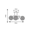 Lampa sufitowa CL16022-3 BRAVA - 5