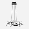 Lampa wisząca LED czarna chrom MAIA z pilotem - 1