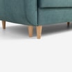 Sofa 3-osobowa rozkładana szaroniebieska LORA - 5