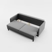Sofa 3-osobowa jasnoszara BRUNO - 4