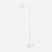 Lampa podłogowa elastyczne ramię biała ALEKS - 1