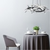 Lampa wisząca LED czarna chrom MAIA z pilotem - 2