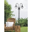 Lampa zewnętrzna outdoor wysoka 2-ramienna czarna BOSTON - 5