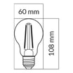Żarówka LED E27 10,5W ORO-E27-A60-FL-CLARO-10,5W-WW barwa ciepła - 2