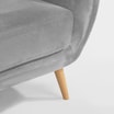 Sofa uszak 3-osobowa jasnoszara KELSO - 5