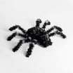 Dekoracja halloween PAJĄK czarno-srebrny 45 cm - 1